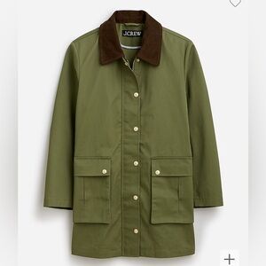 J.Crew Heritage Barn Jacket™ in waxed cotton twill - women’s size small NWT